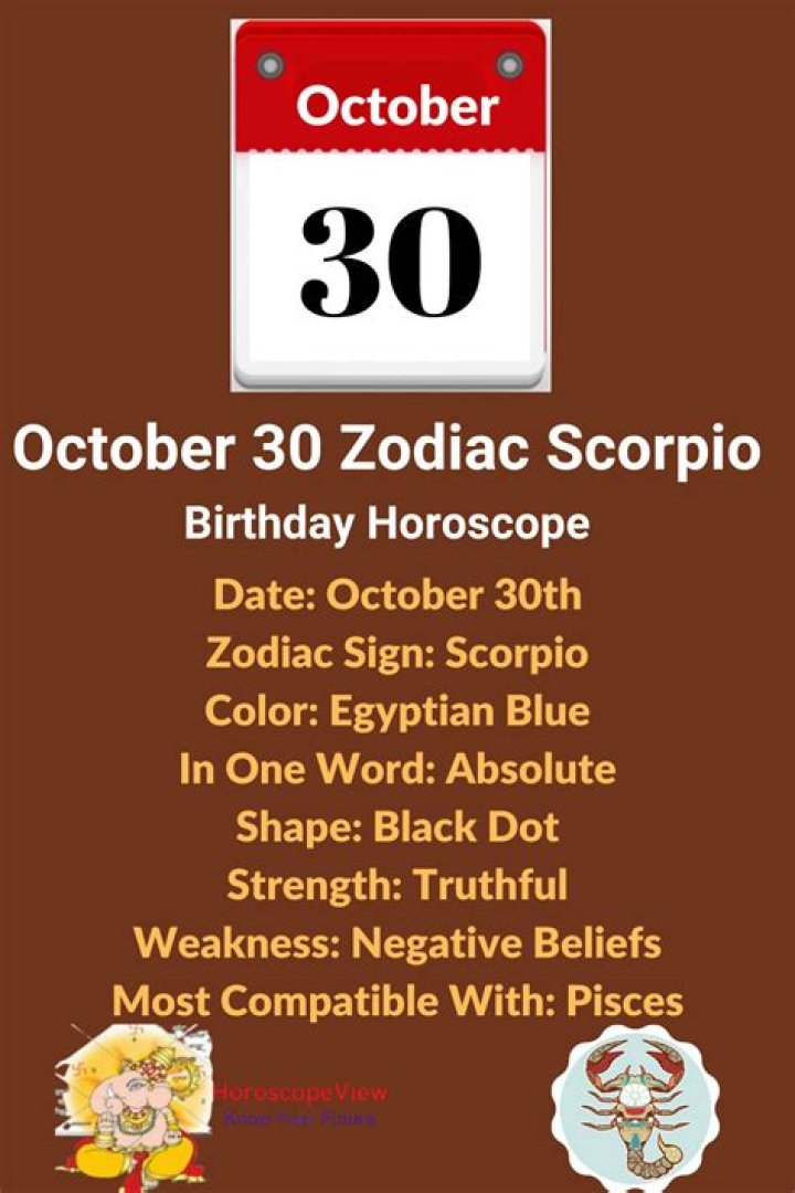 October 30 Zodiac: Unveiling the Deep Secrets of a Scorpio Soul